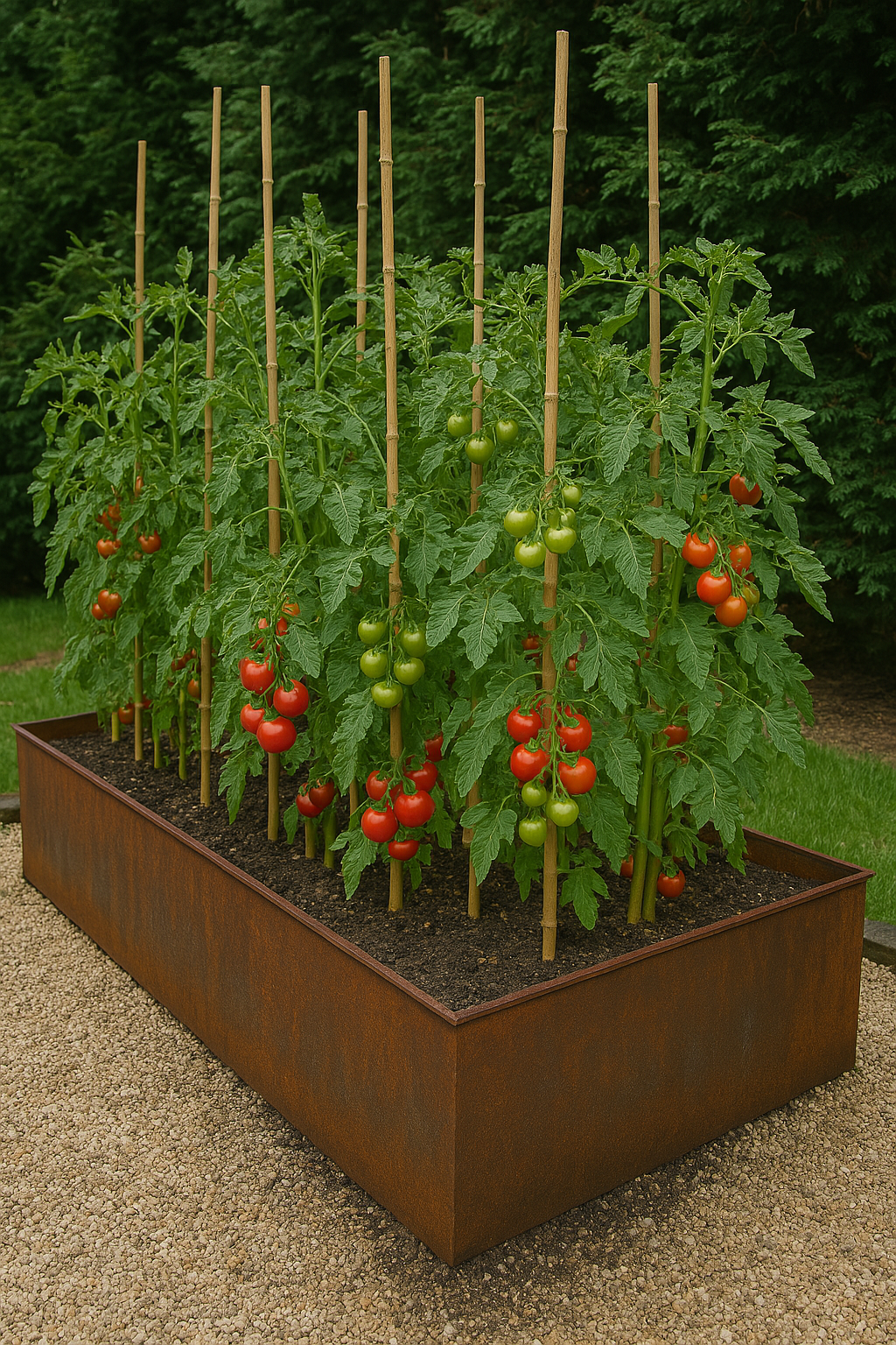 Thin Edge Profile Metal Planter