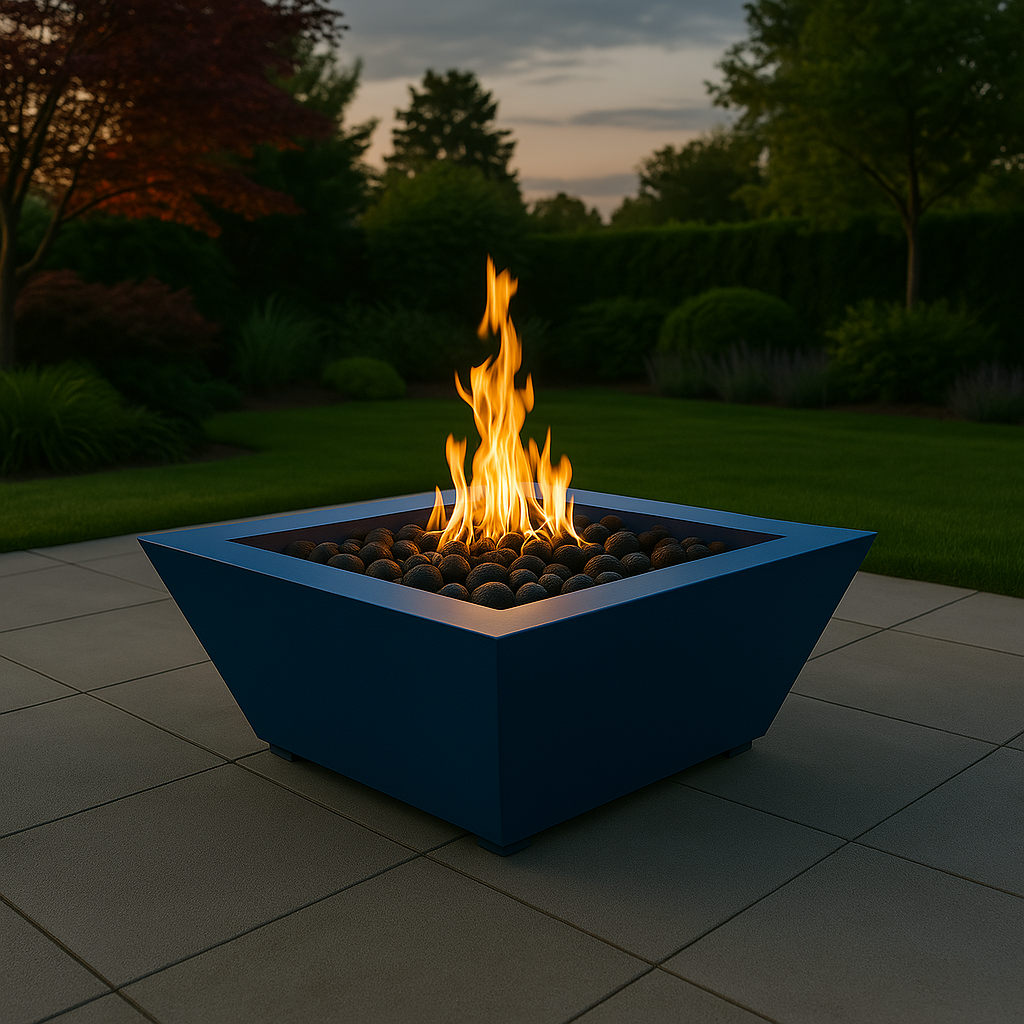 ForgeFlame Modern Steel Outdoor Fireplace