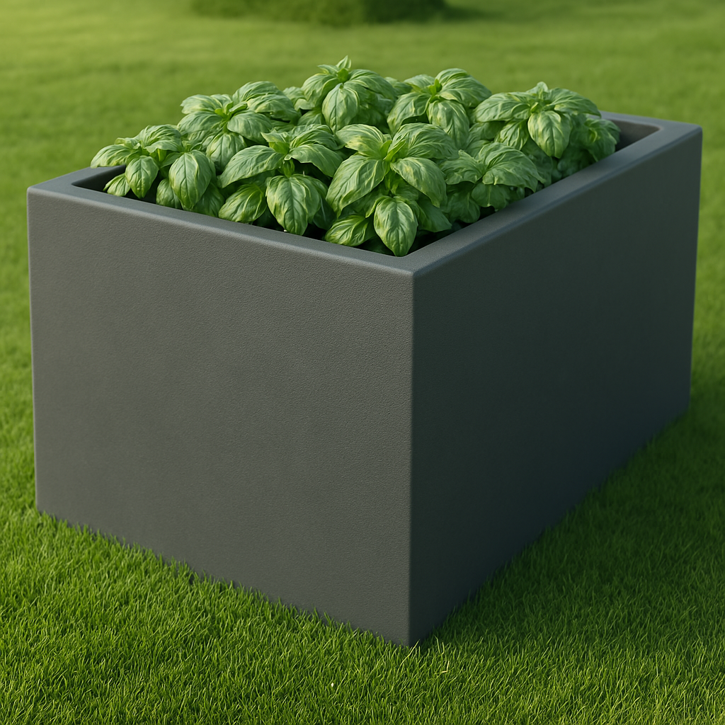 Thick Edge Profile Metal Planter