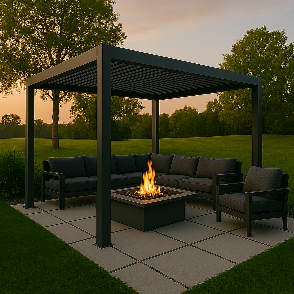 SummitShade Laser-Cut Steel Pergola