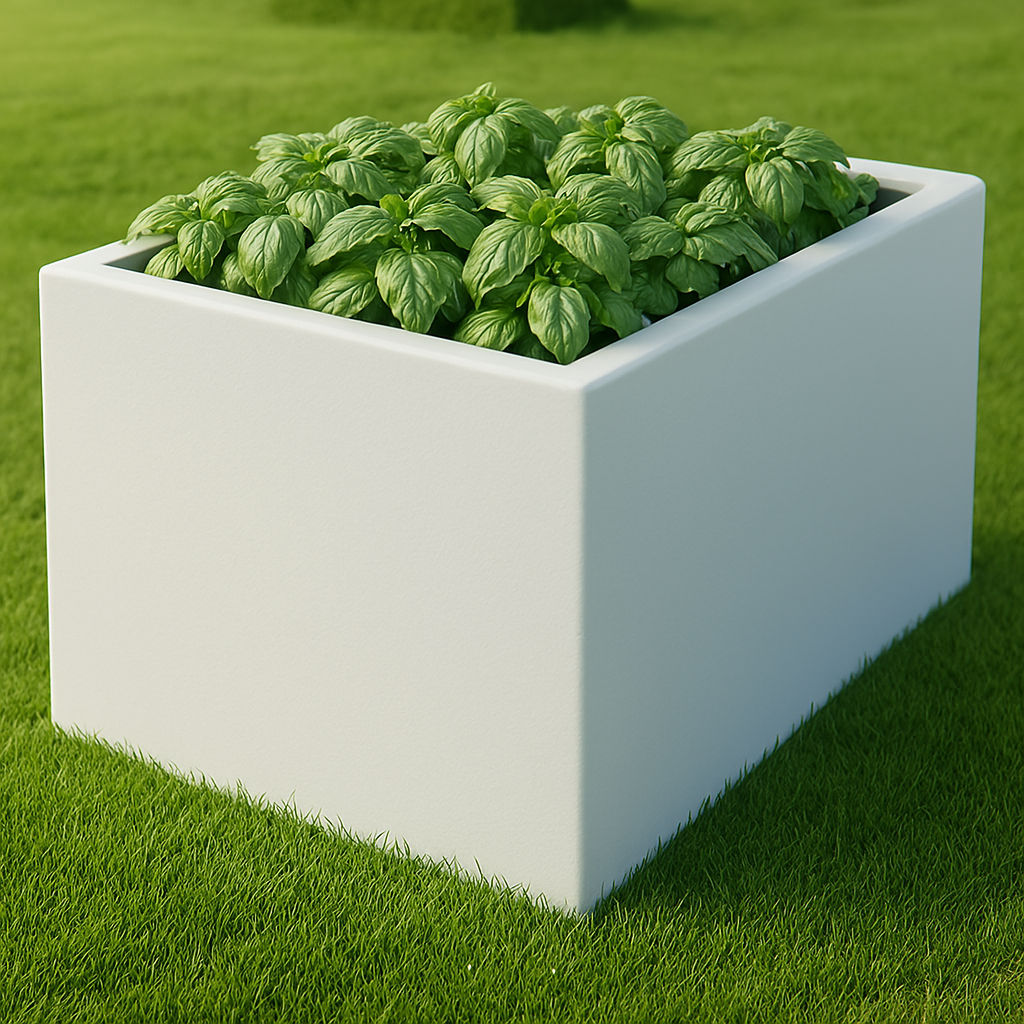 Thick Edge Profile Metal Planter