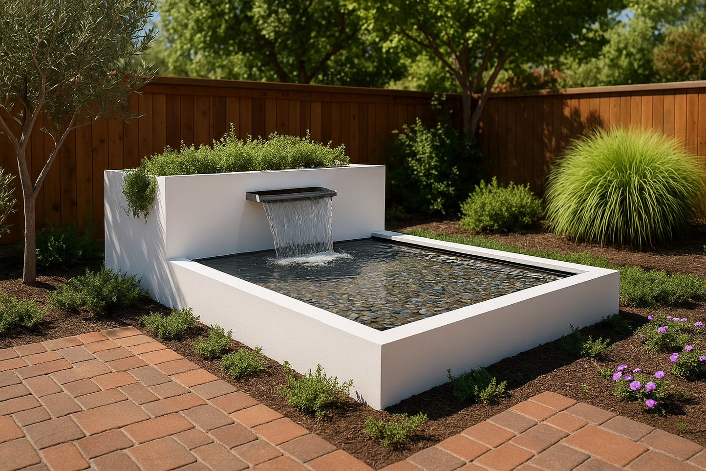 CascadeForm Laser-Cut Steel Water Feature