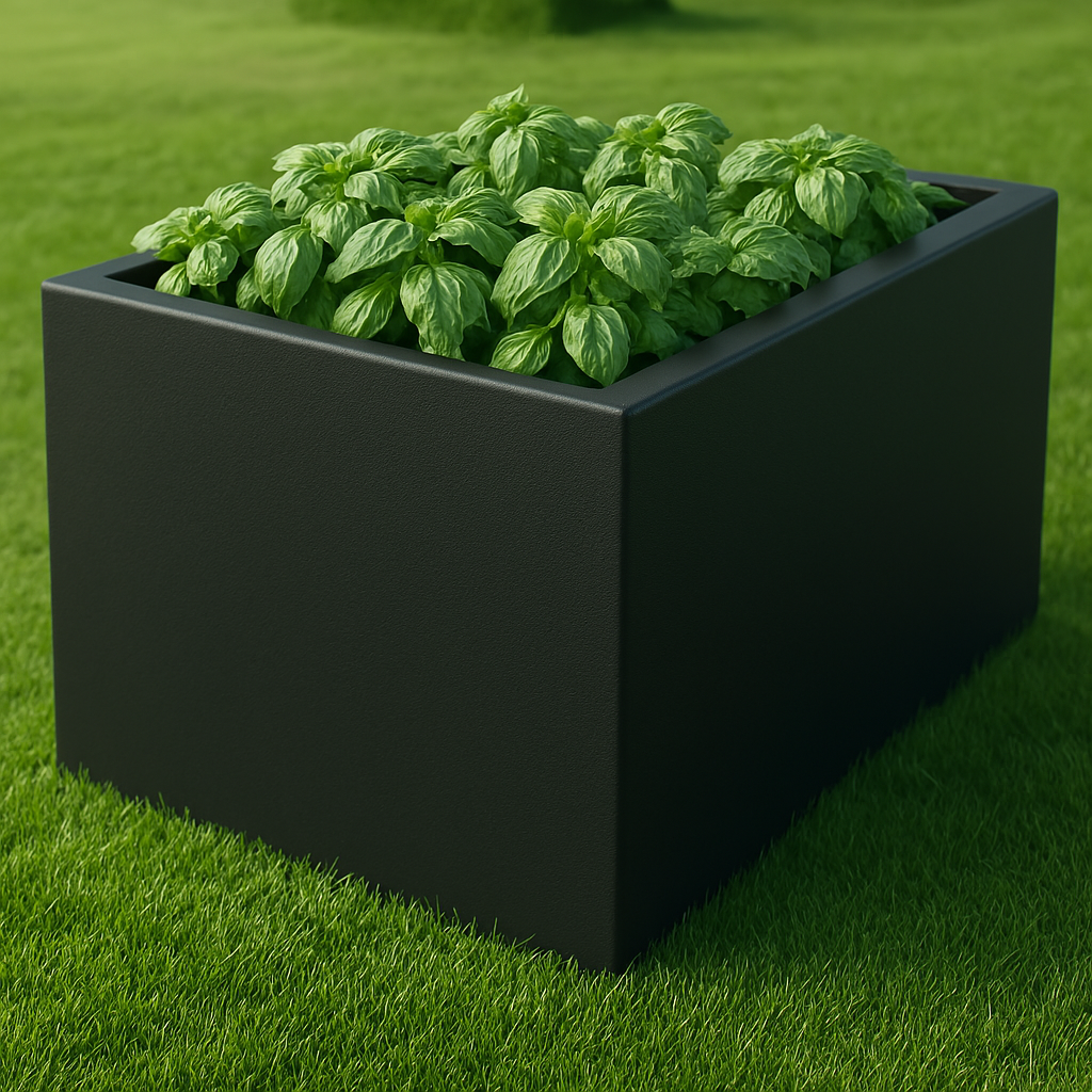 Thick Edge Profile Metal Planter