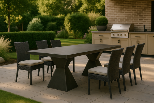 Double Pedestal Table