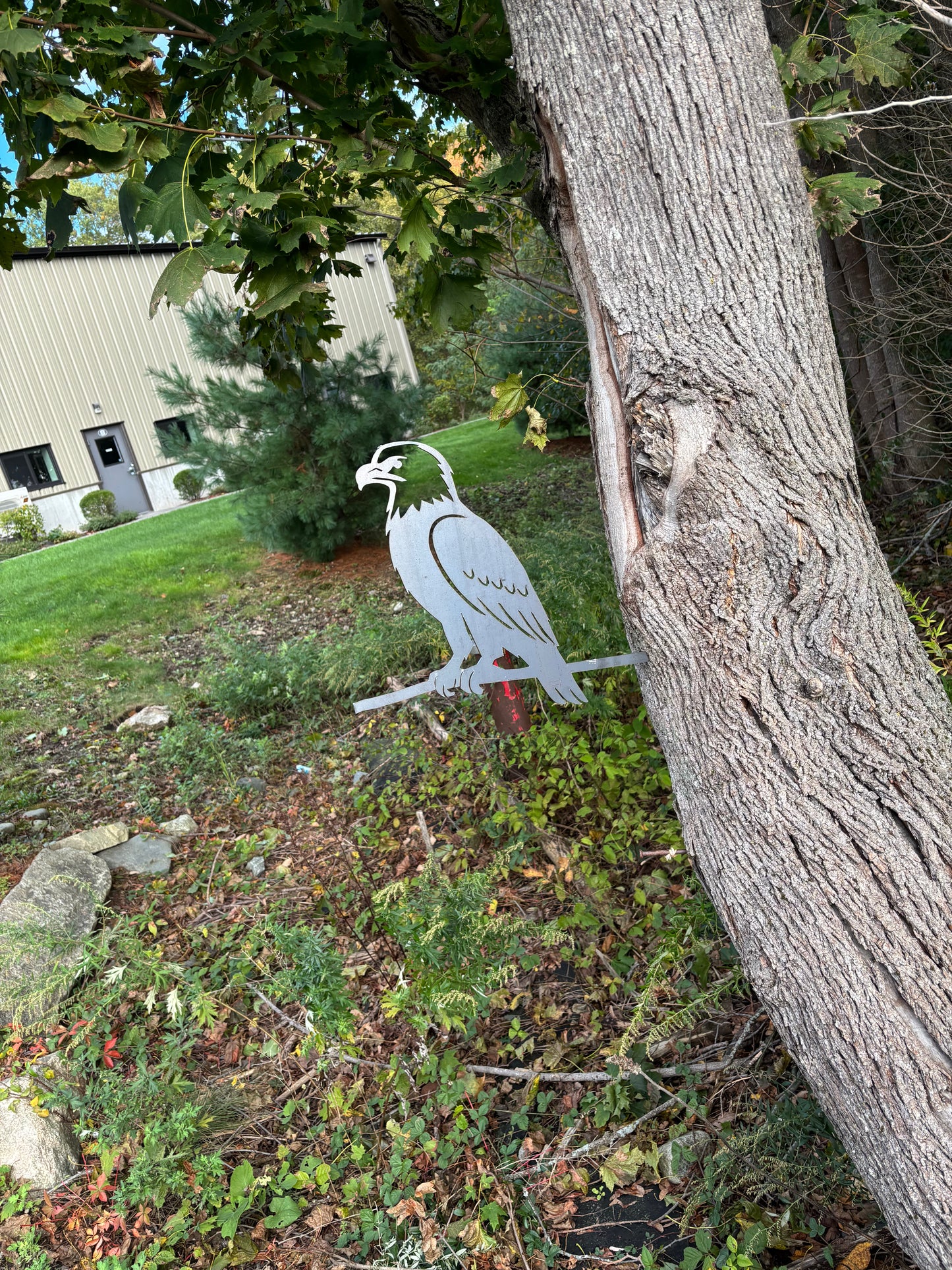 Eagle Tap-In Tree Stake – Corten® Steel Garden Accent