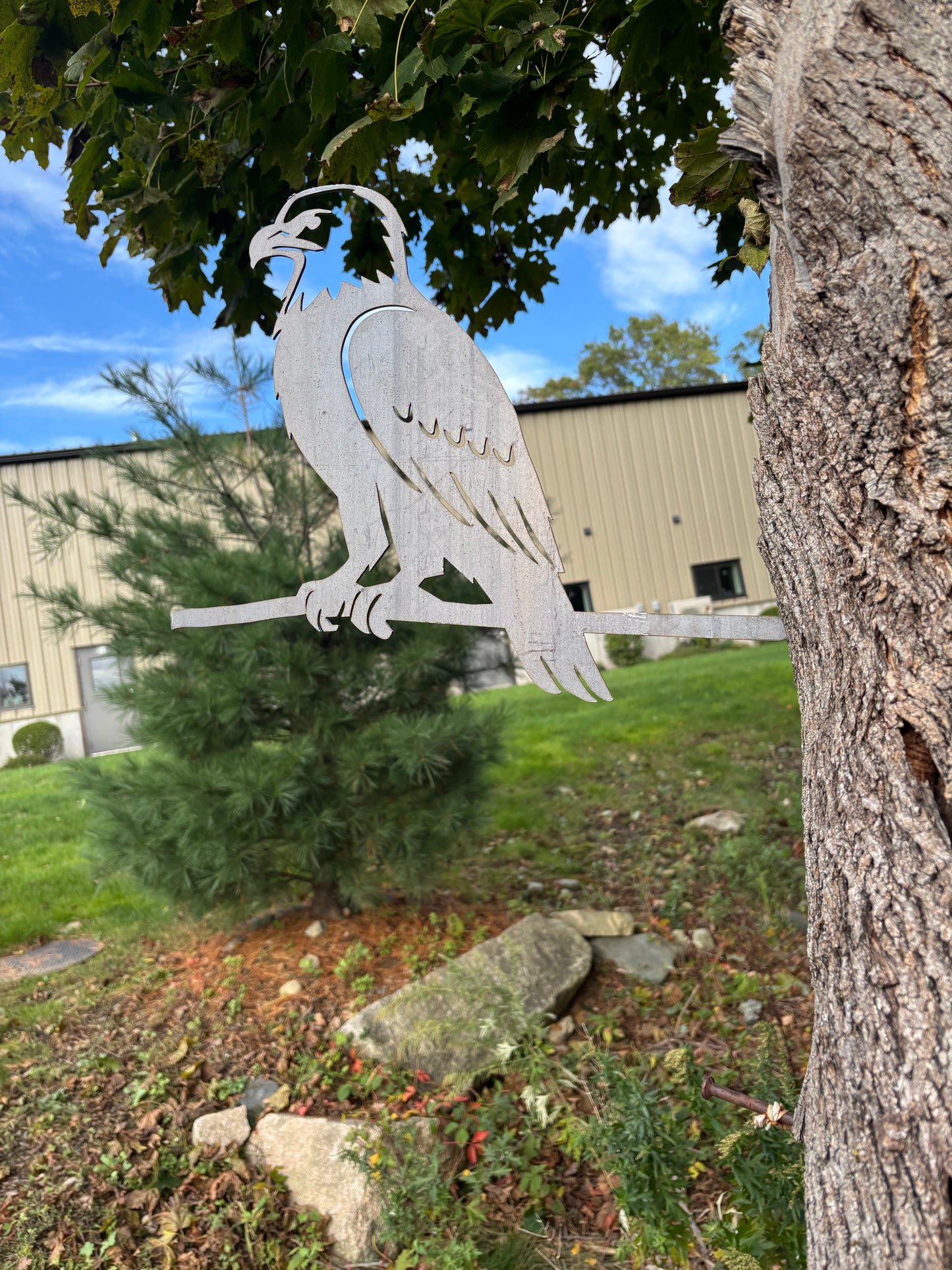 Eagle Tap-In Tree Stake – Corten® Steel Garden Accent