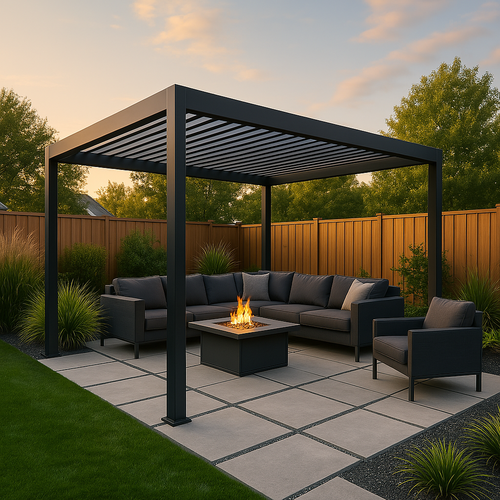 SummitShade Laser-Cut Steel Pergola