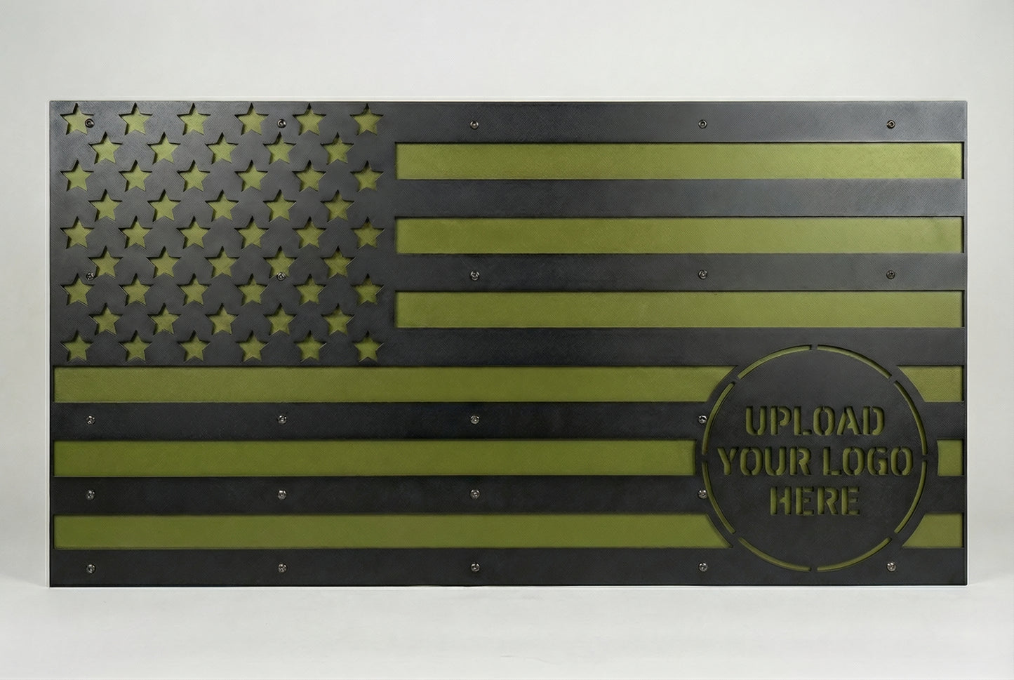Military Custom Metal Flag – Upload Your logo