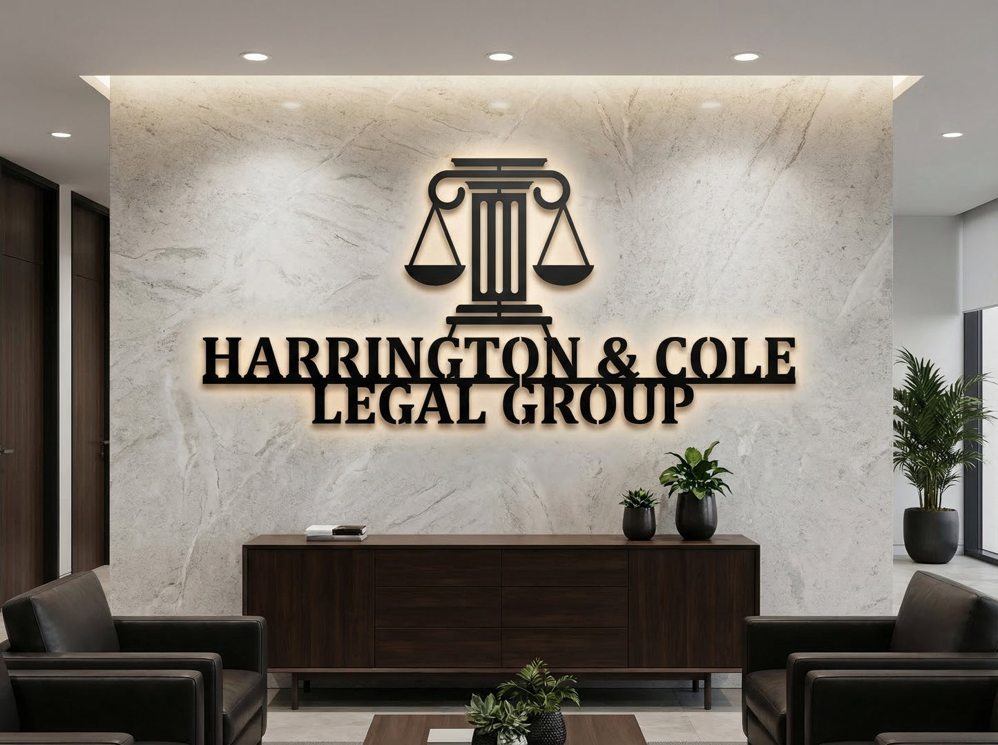Custom Business Logo For Wall