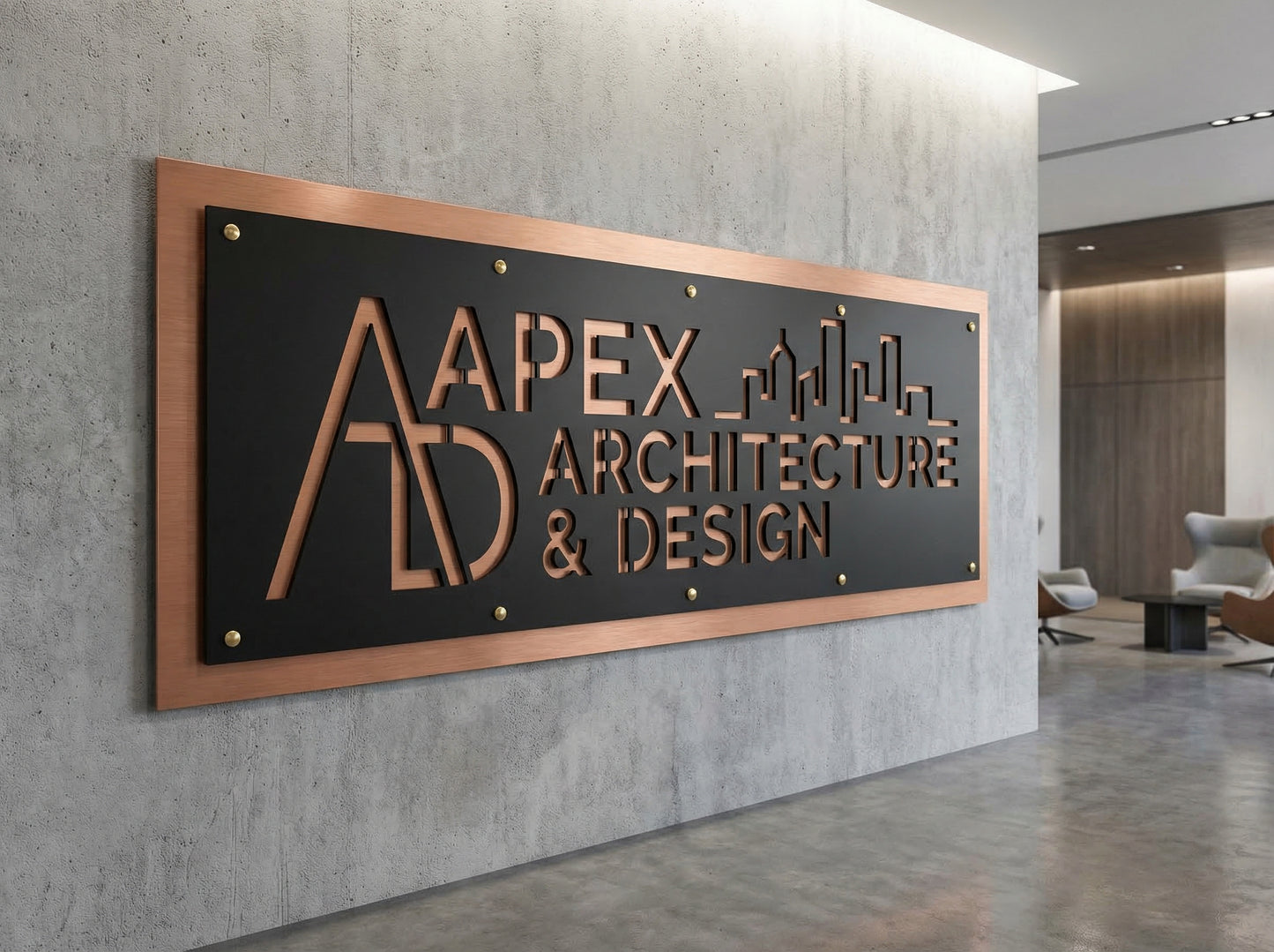 Custom Business Logo For Wall