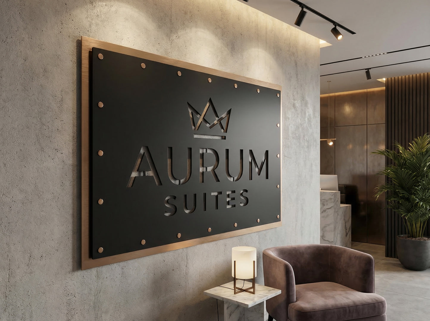 Custom Business Logo For Wall