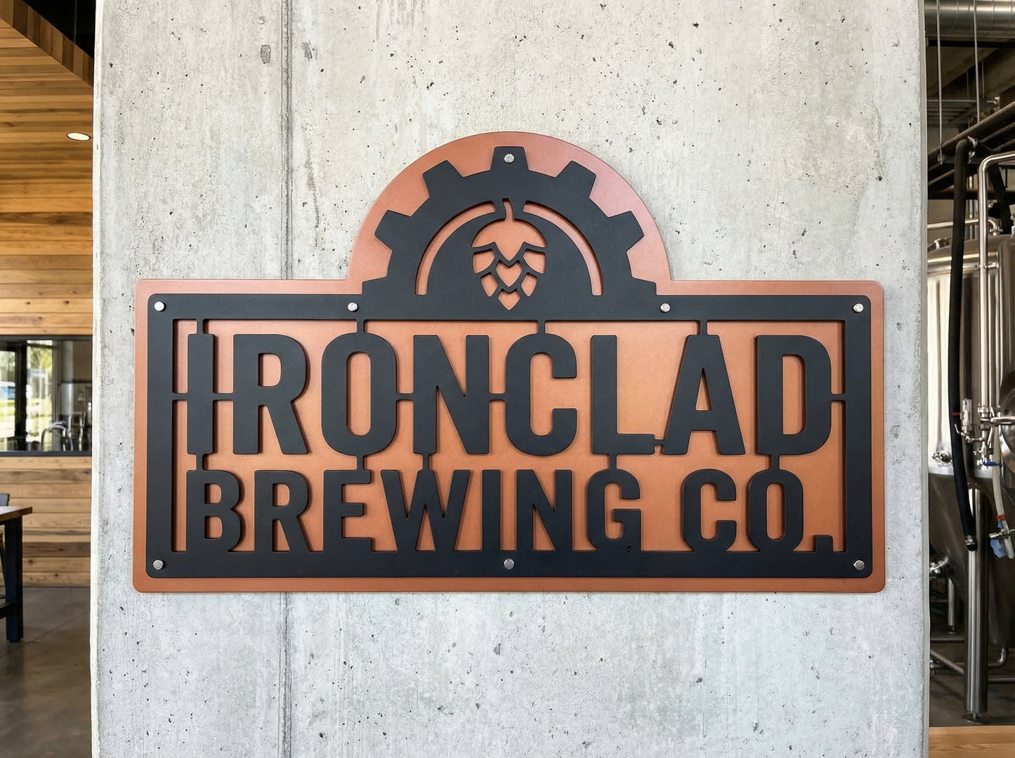 Custom Business Logo For Wall